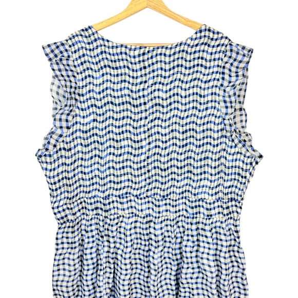 Anthropologie Peregrine Blue and White Midi Dress 3X NWT - Picture 7 of 11